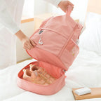 Travel Backpack with Memory Fabric for Gym Clothes