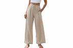 Drawstring Wide-Leg Pants