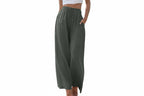 Drawstring Wide-Leg Pants