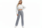 High Waist Wide Leg Baggy Trousers