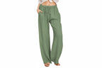 Drawstring High Waist Palazzo Pants