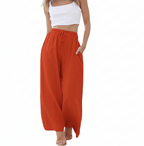 Drawstring Wide-Leg Pants