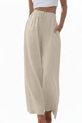 Drawstring Wide-Leg Pants