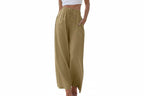 Drawstring Wide-Leg Pants