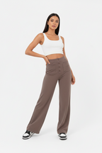 High Waist Wide Leg Baggy Trousers